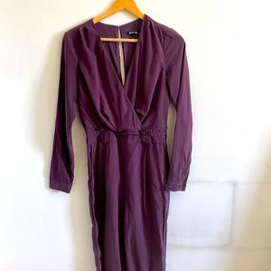 Dark purple express jumpsuit worn once